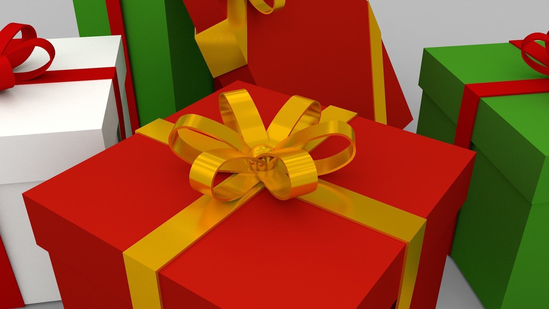 Christmas Presents 3D model_2