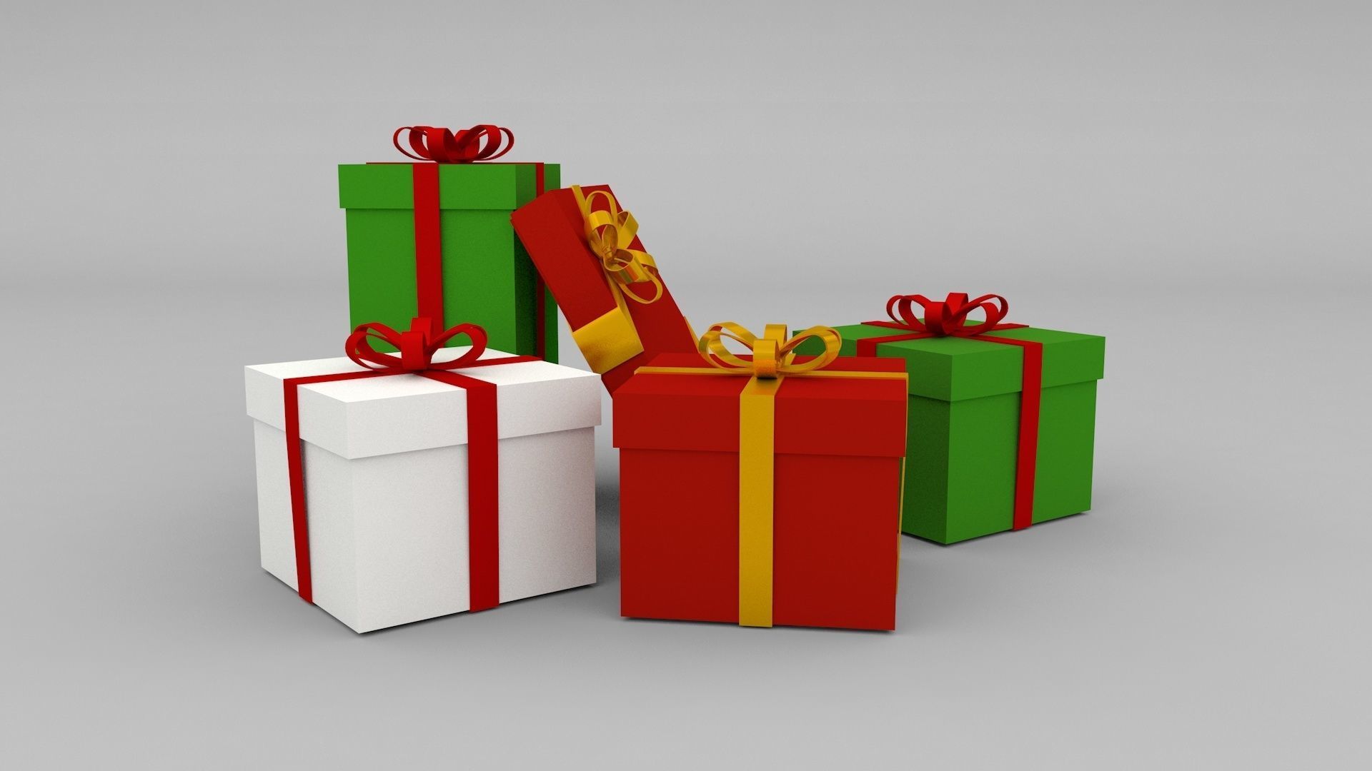Christmas Presents 3D model_1
