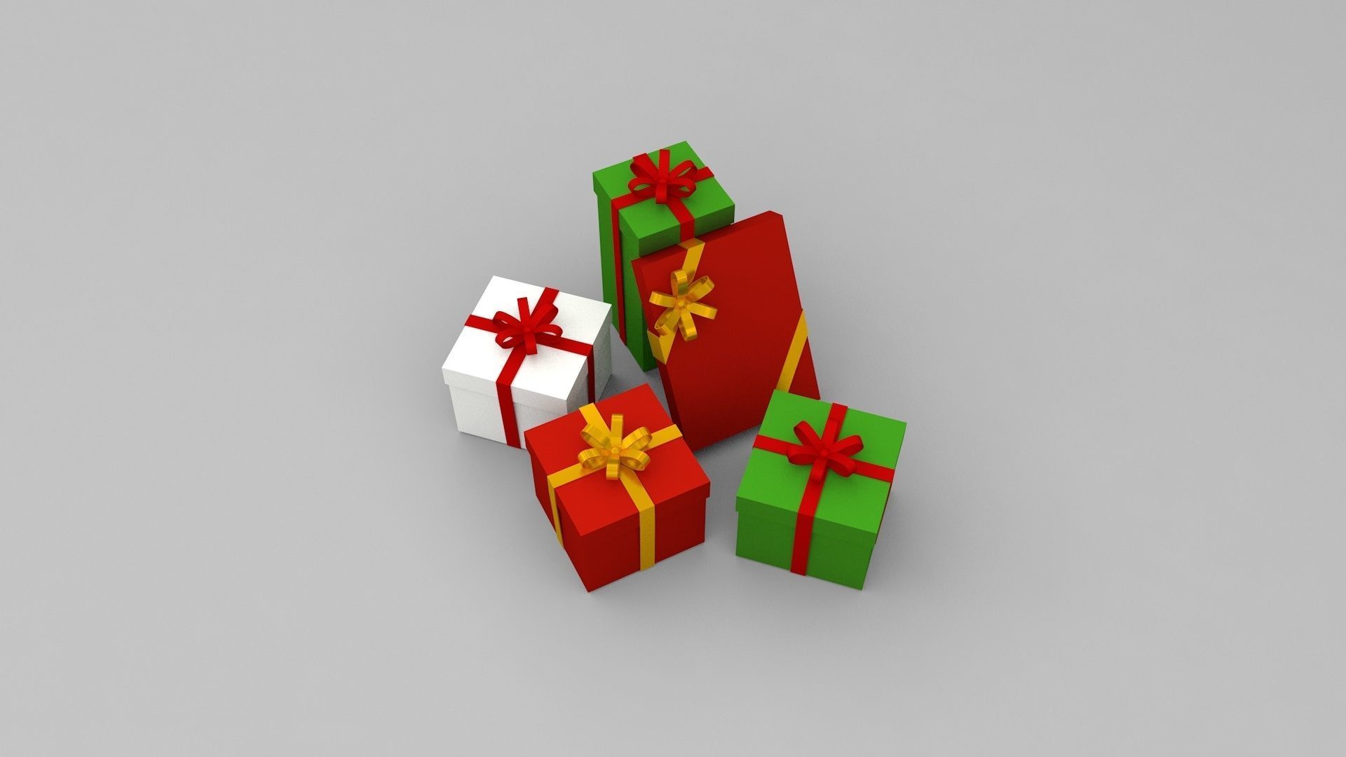 Christmas Presents 3D model_3