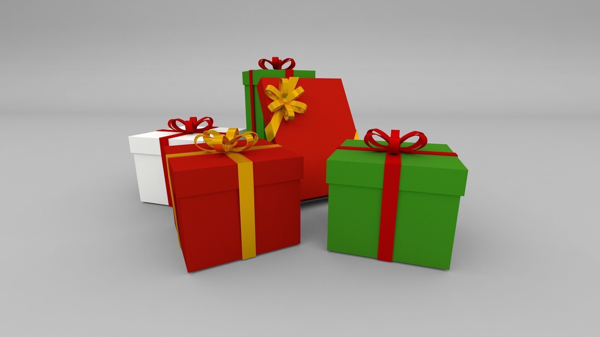 Christmas Presents 3D model_4