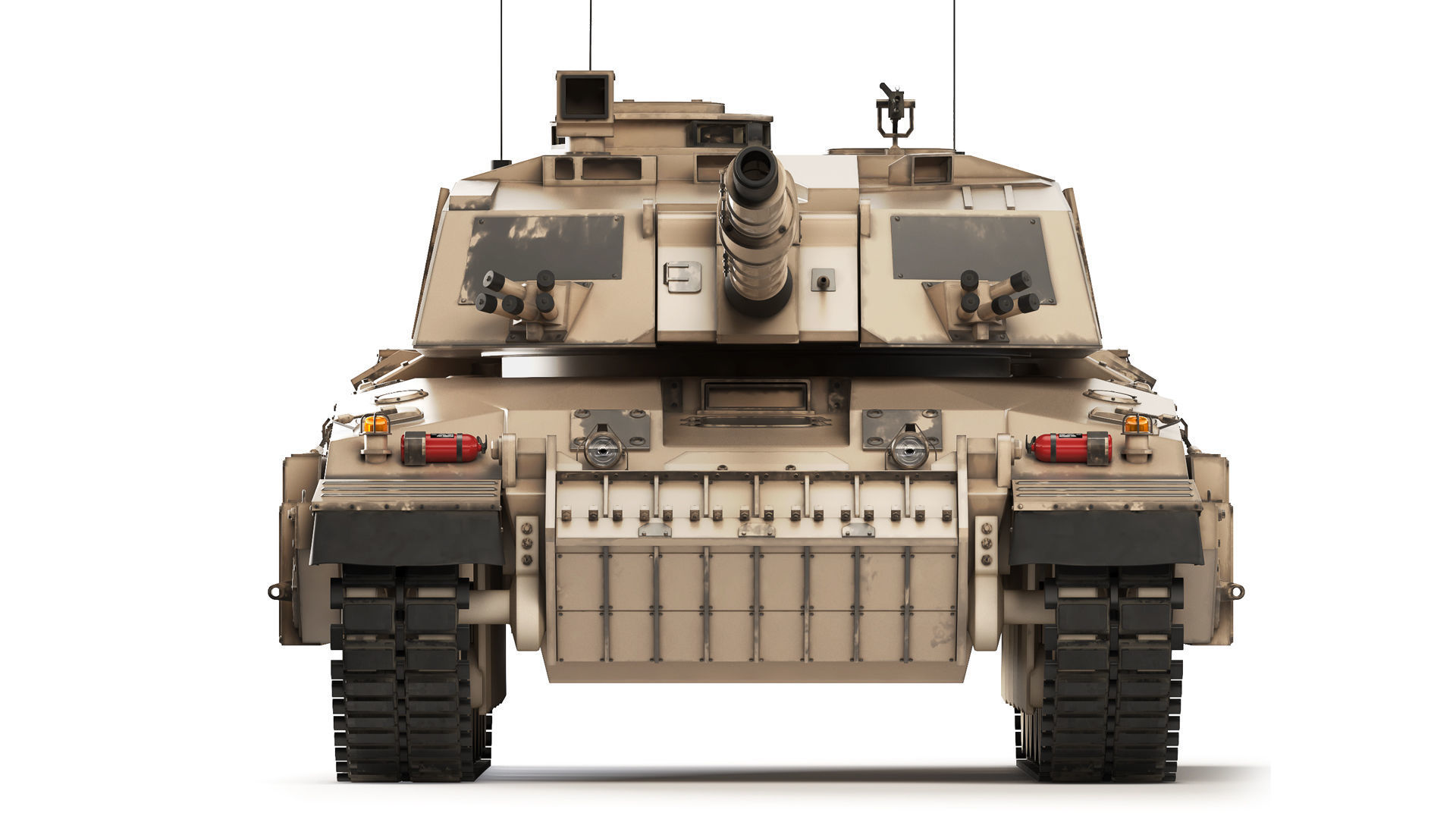 Tank Challenger 2 2010 3D model_7