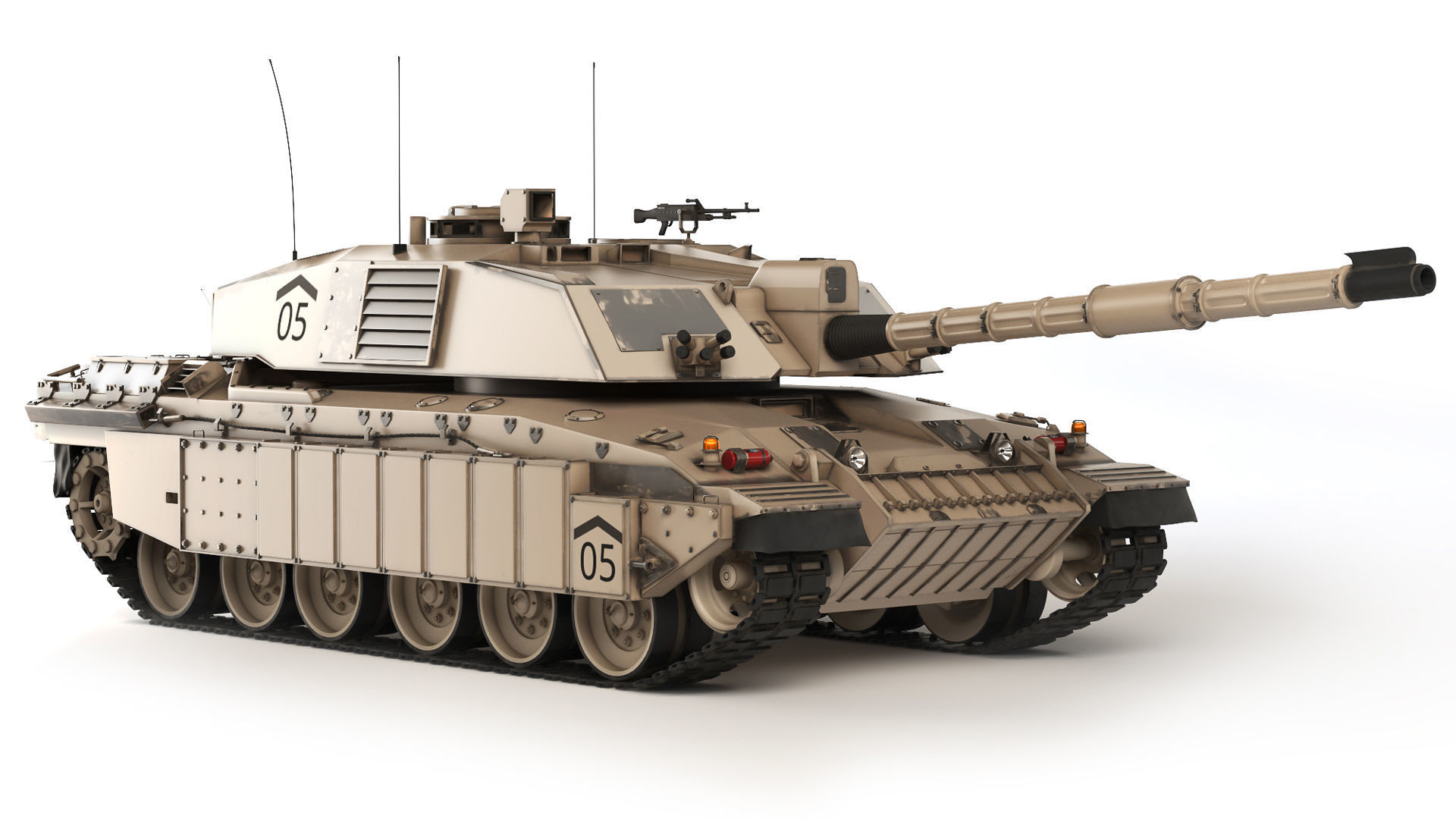 Tank Challenger 2 2010 3D model_6