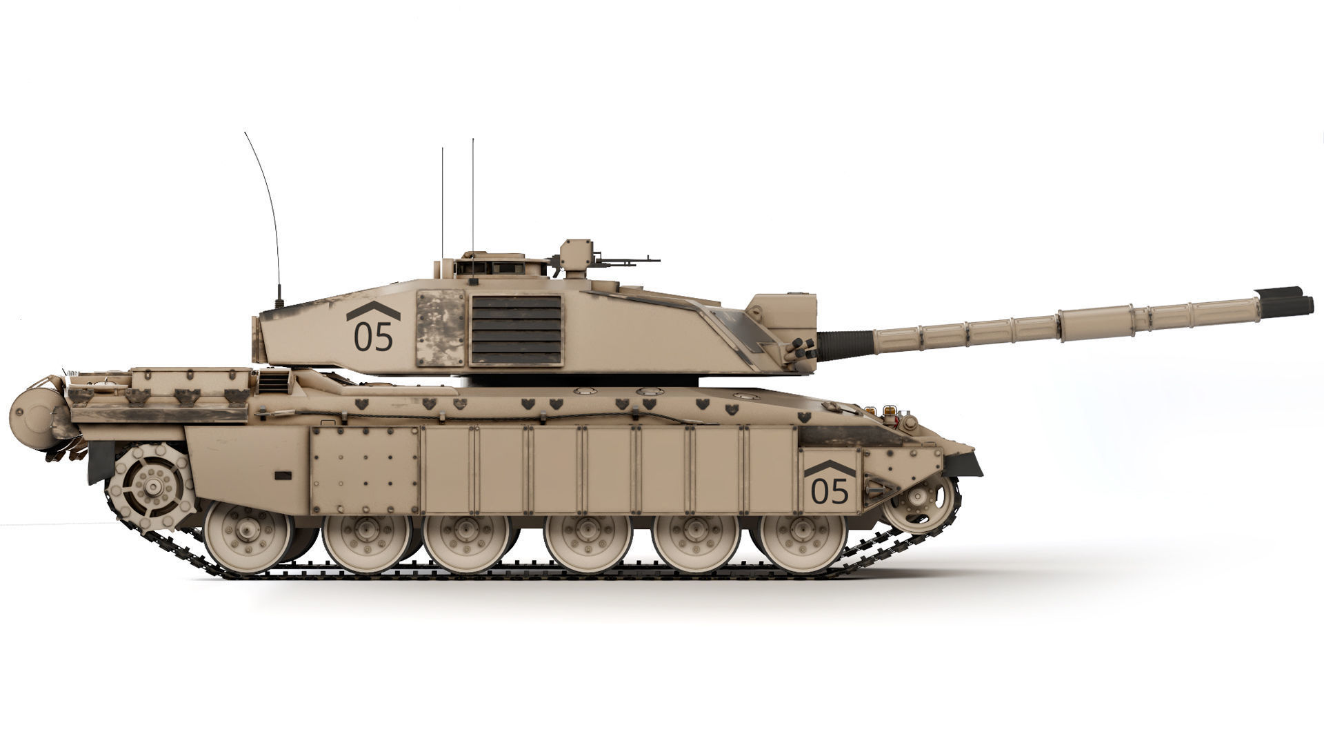 Tank Challenger 2 2010 3D model_5
