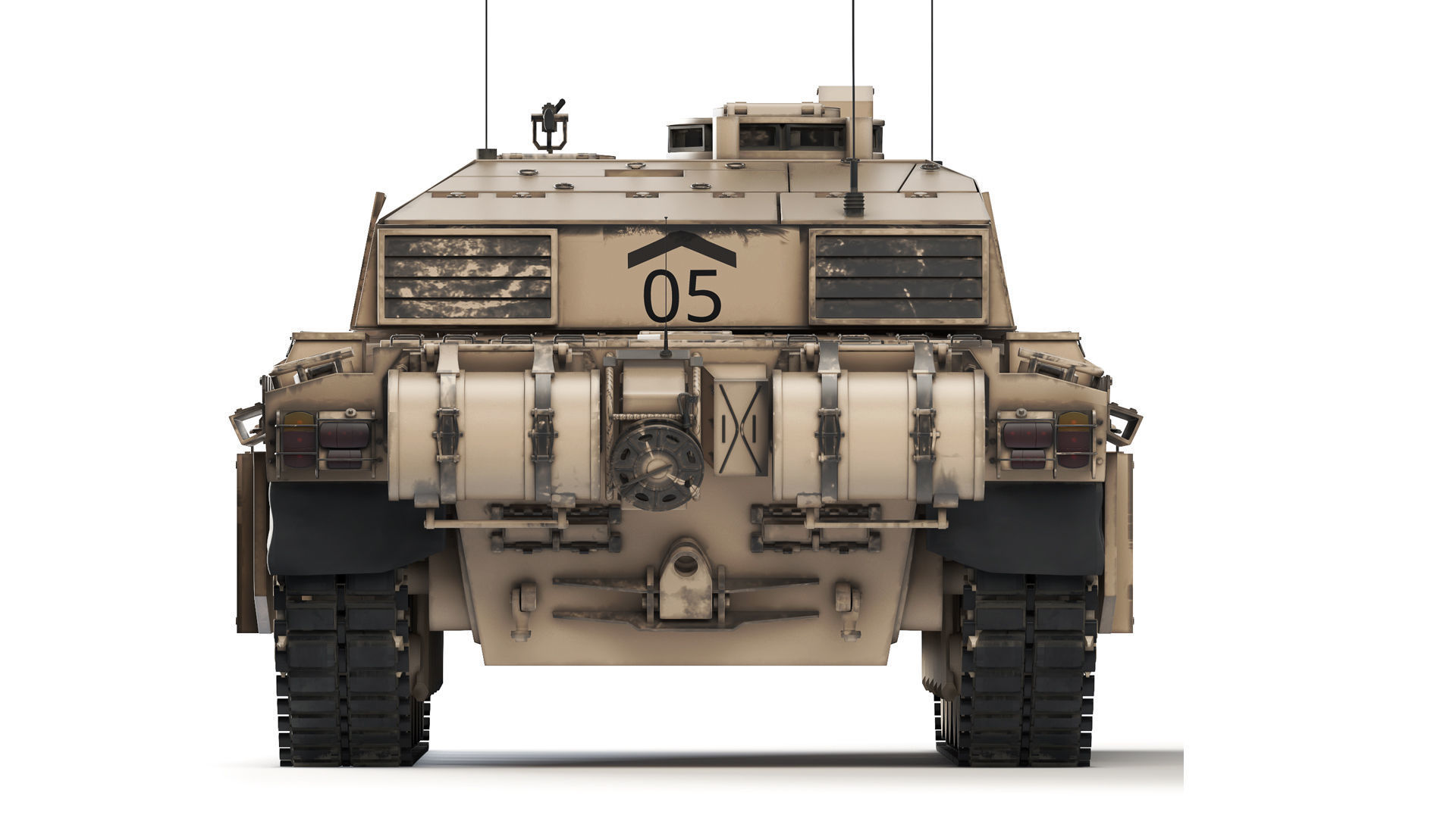 Tank Challenger 2 2010 3D model_3