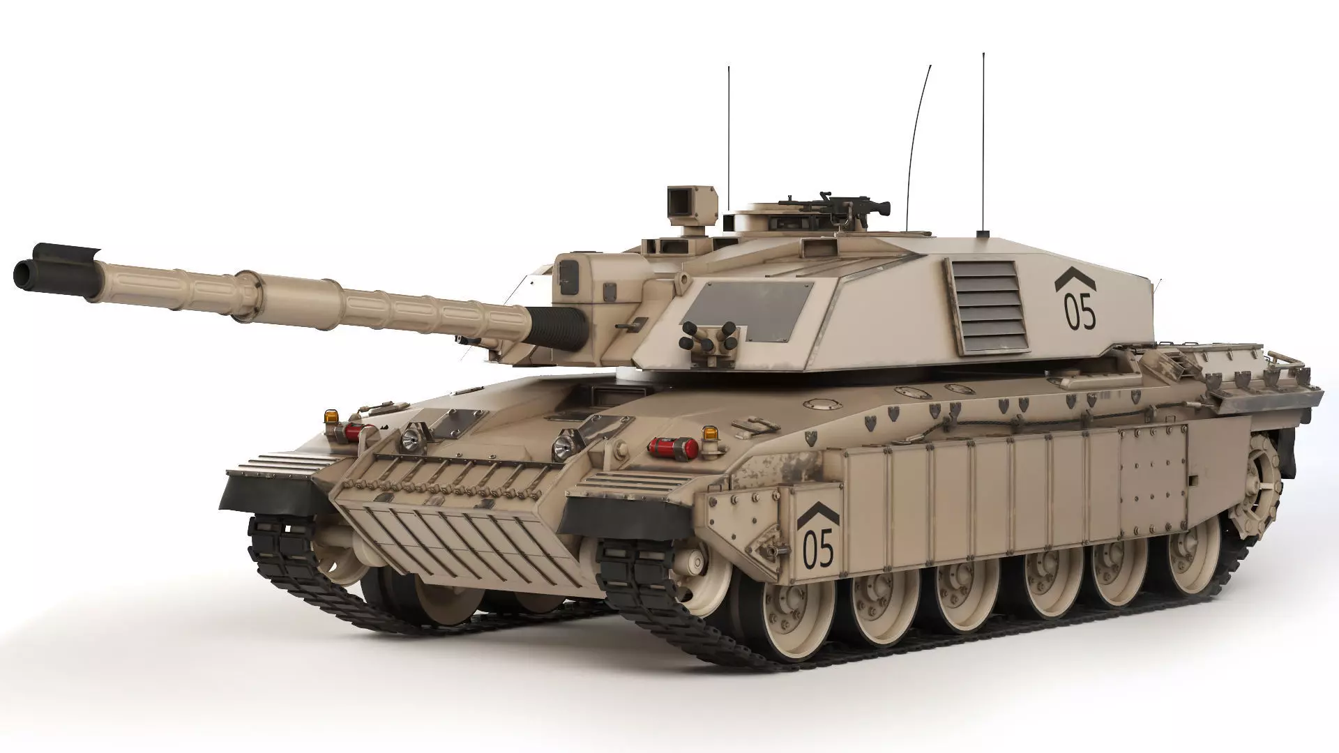 Tank Challenger 2 2010 3D model_0
