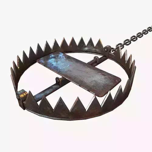 Animal Trap Low-poly 3D model