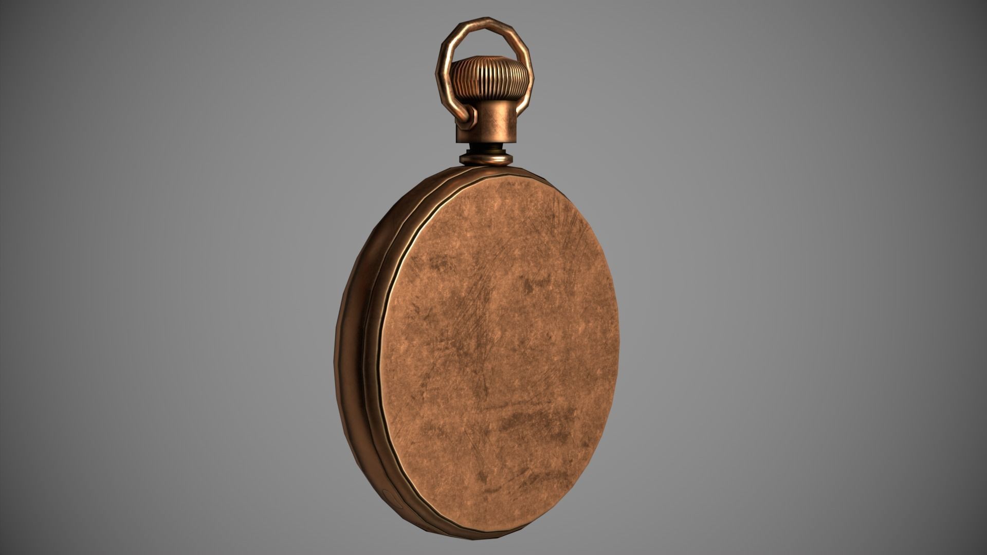 Pirates Pocket Watch  Low-poly 3D model_6
