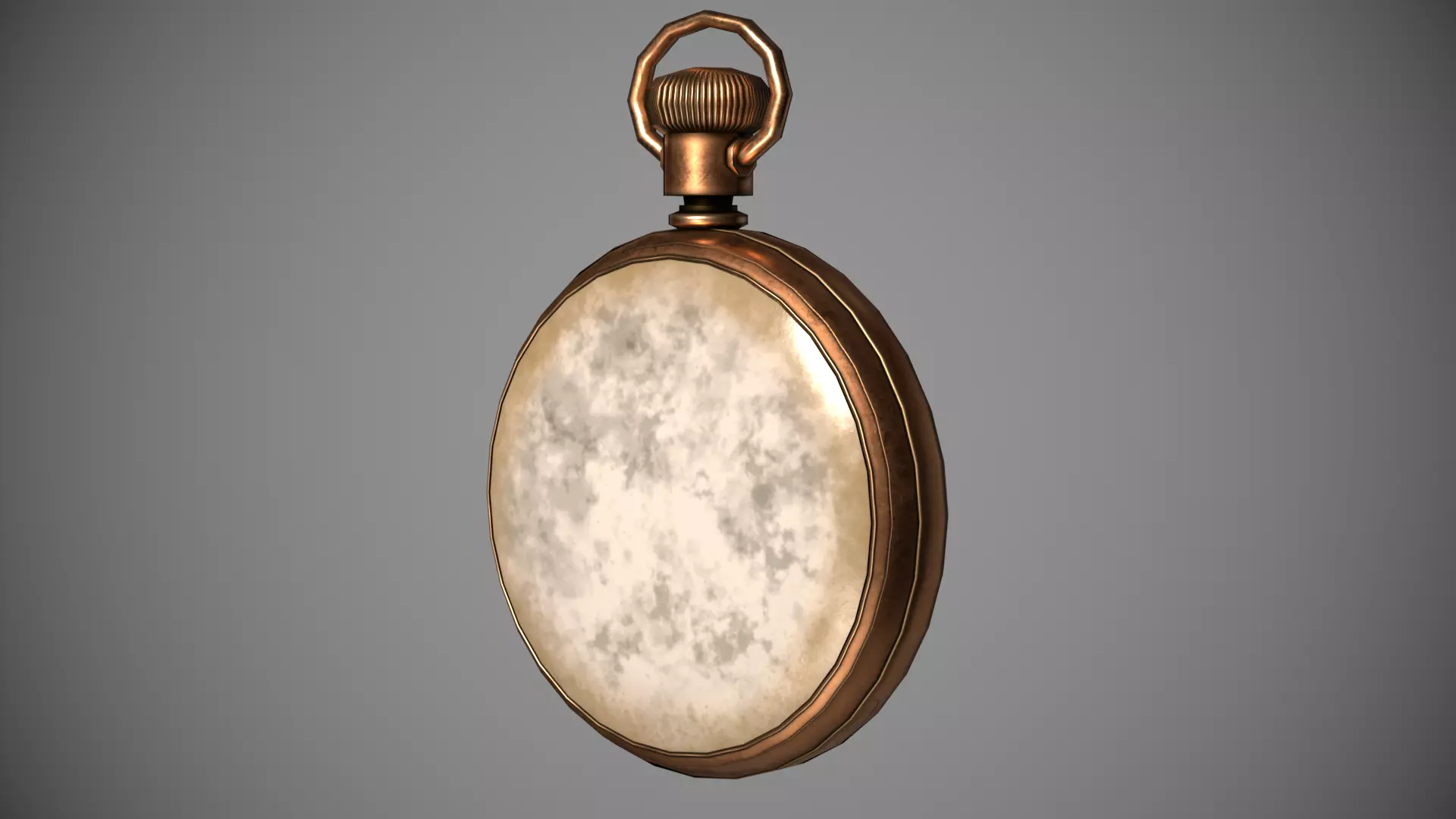 Pirates Pocket Watch  Low-poly 3D model_0
