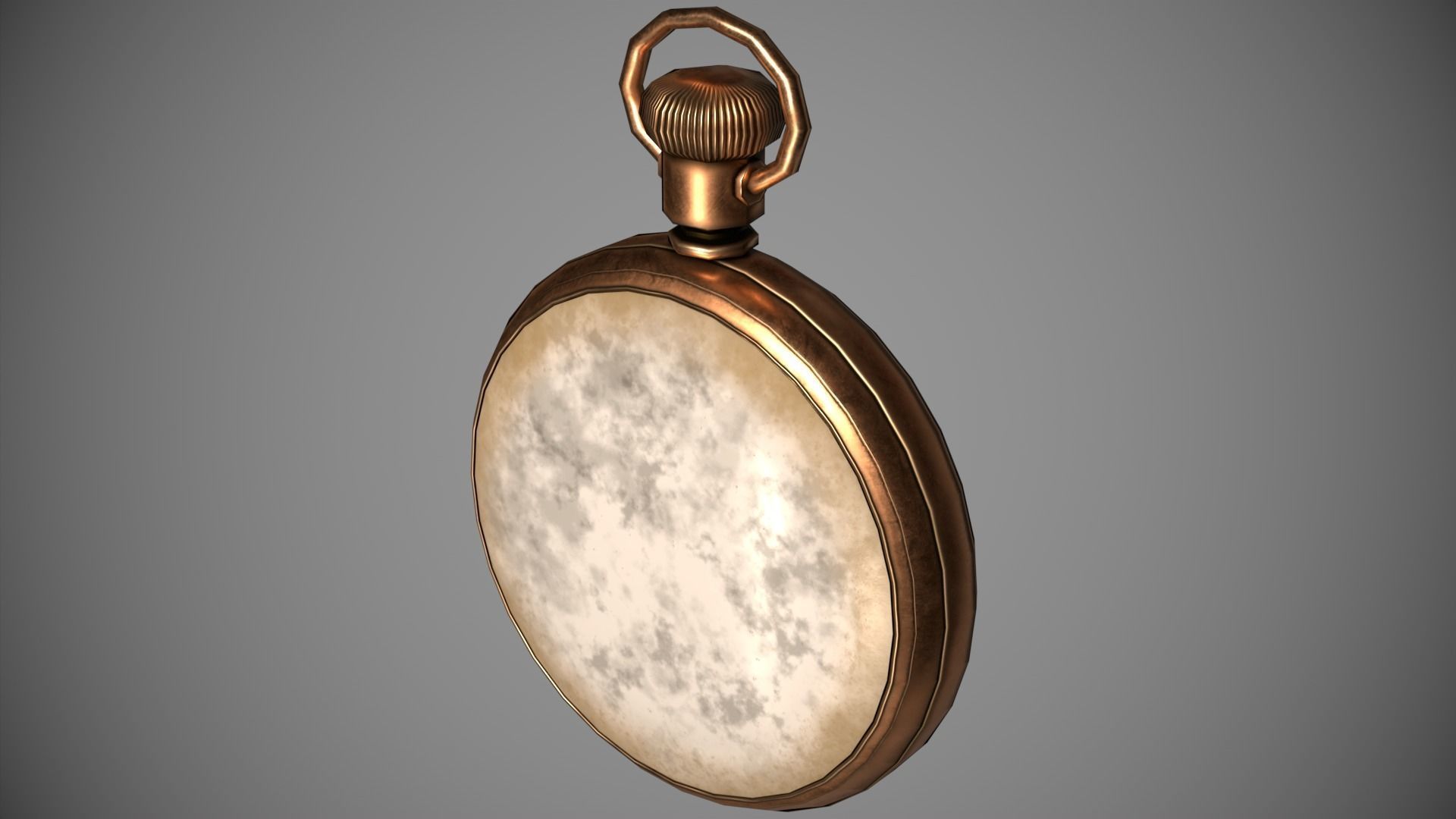 Pirates Pocket Watch  Low-poly 3D model_5
