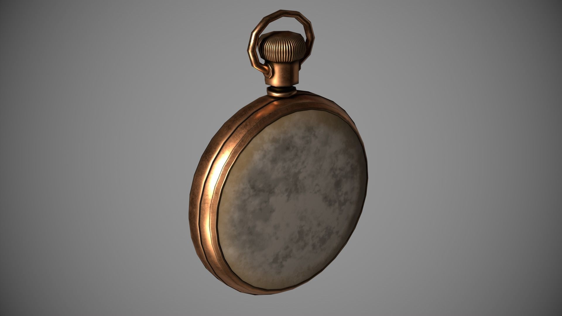 Pirates Pocket Watch  Low-poly 3D model_2