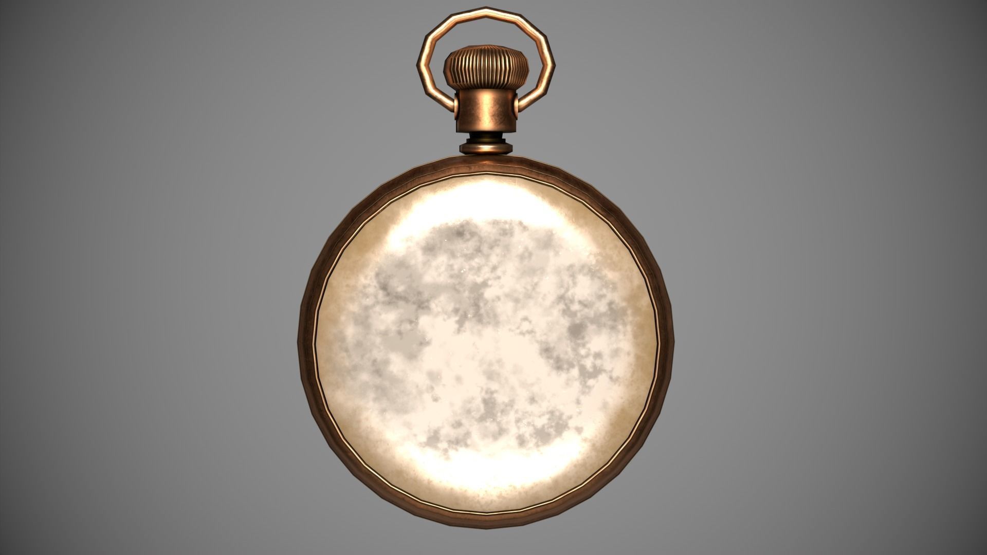Pirates Pocket Watch  Low-poly 3D model_1