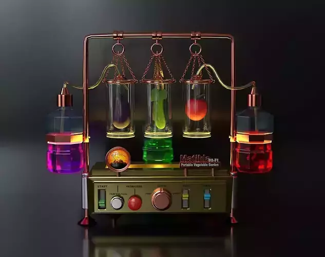 Portable vegetable garden machine