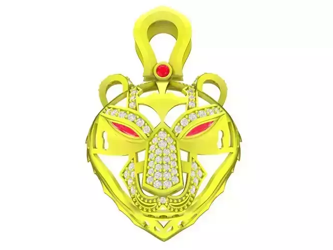 Luxury Lucky Zodiac Diamond Tiger Pendant 4561A