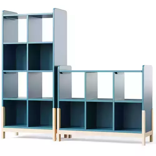 Rue 6-Cube Low and 8-Cube Bookcase