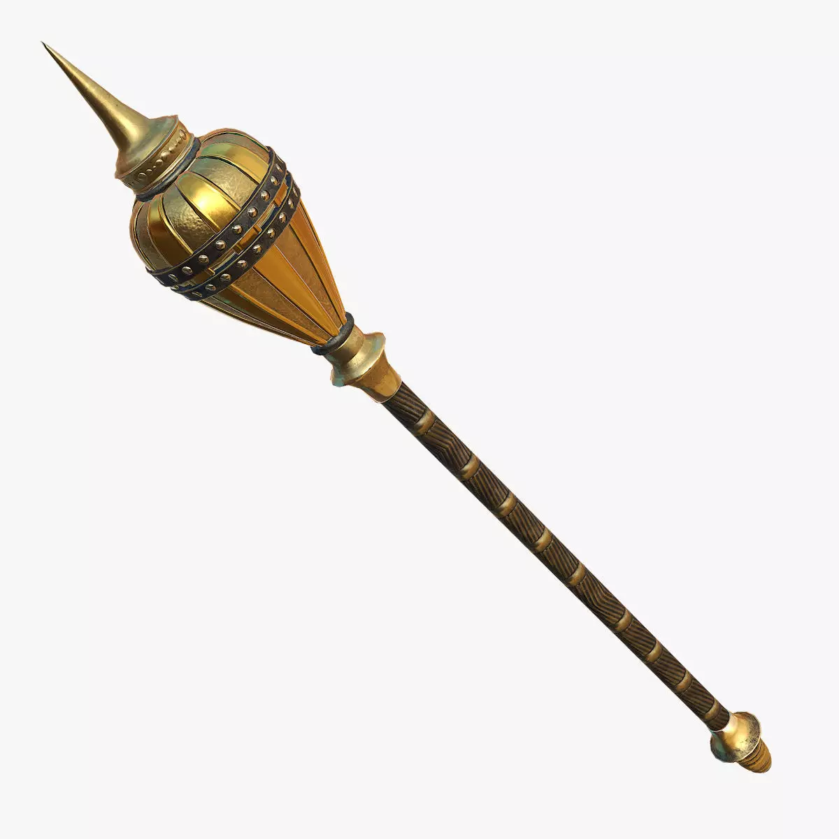 King Sceptre PBR Low-poly 3D model