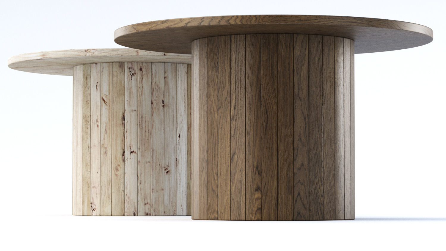 Eric Wooden Round Dining Table 3D model_4
