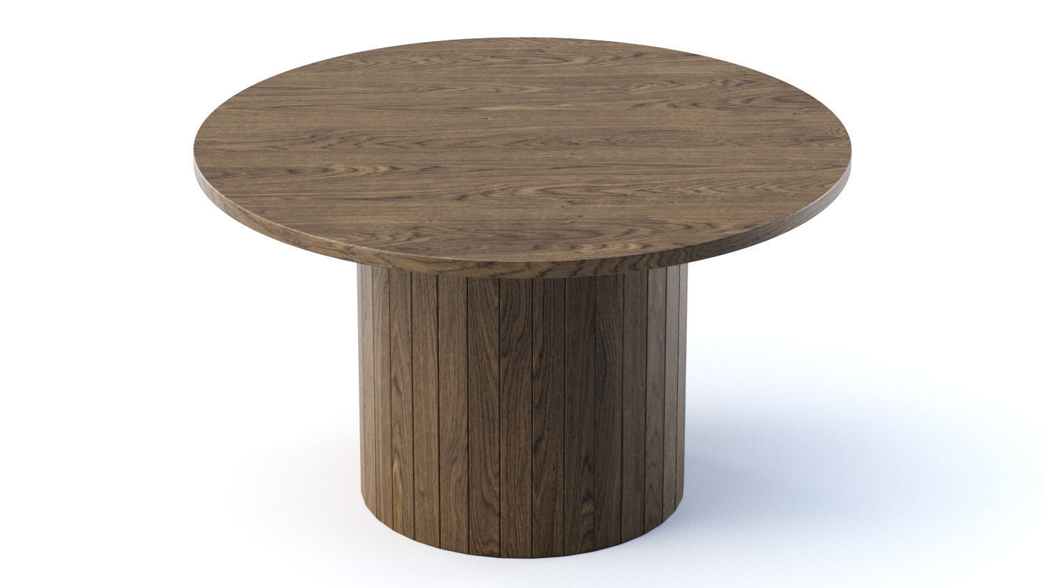 Eric Wooden Round Dining Table 3D model_5