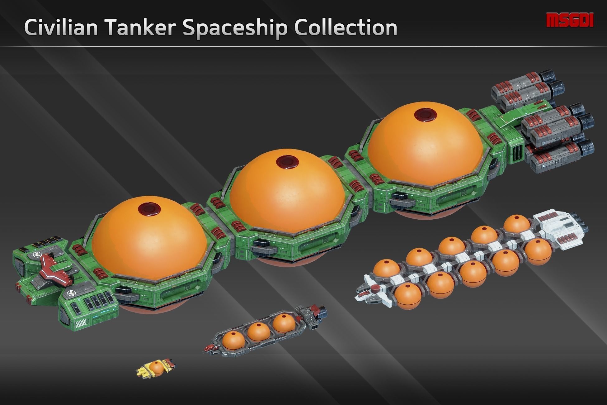 Civilian Tanker Spaceship Collection _1