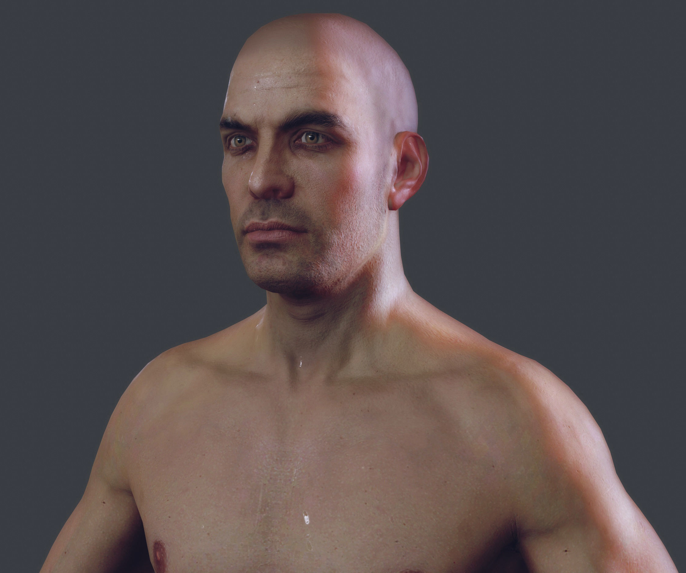 Man 1  - body  -      update  7-26-2017  Low-poly 3D model_1
