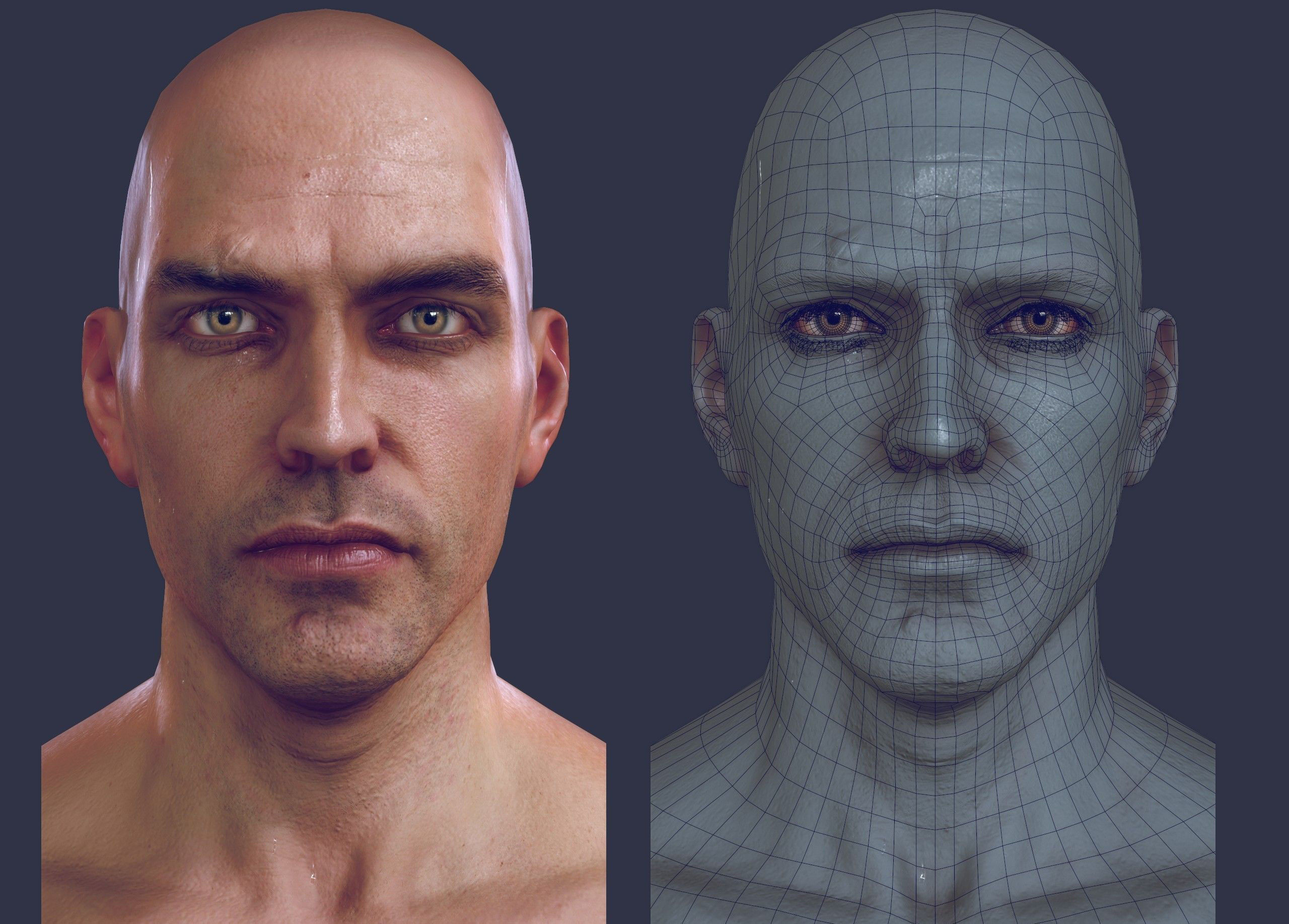 Man 1  - body  -      update  7-26-2017  Low-poly 3D model_11
