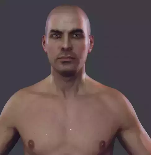 Man 1  - body  -      update  7-26-2017  Low-poly 3D model