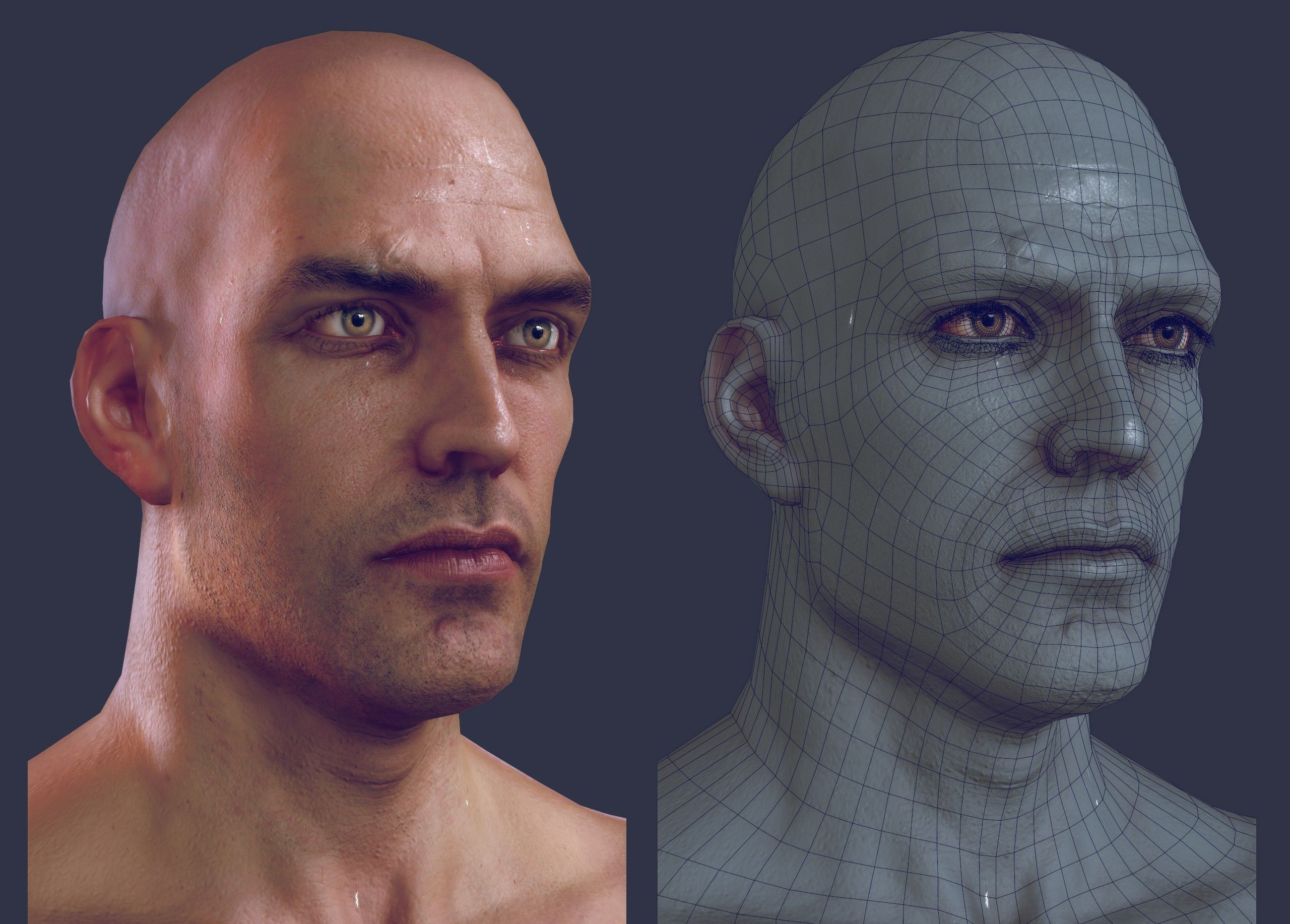 Man 1  - body  -      update  7-26-2017  Low-poly 3D model_12