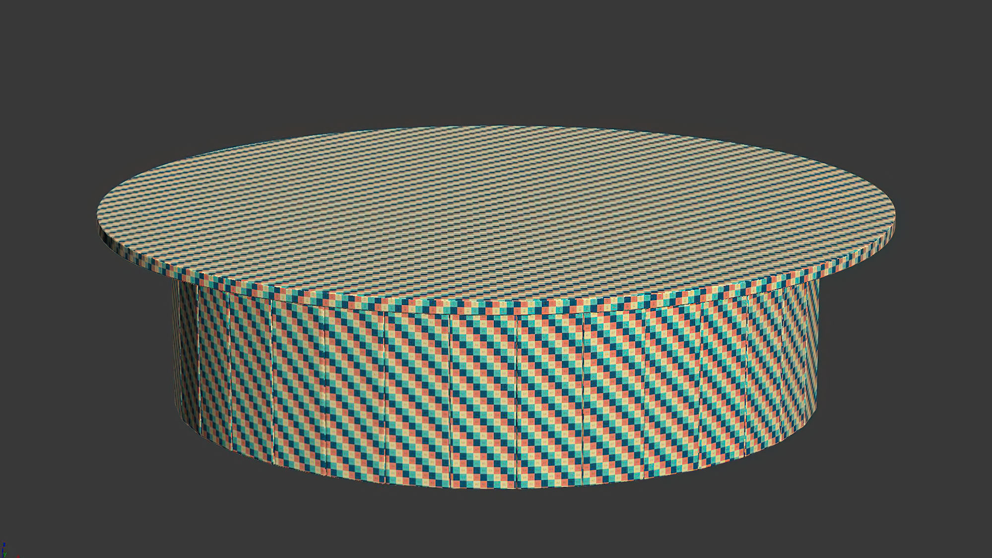 Eric Wooden Round Coffee Table 3D model_5