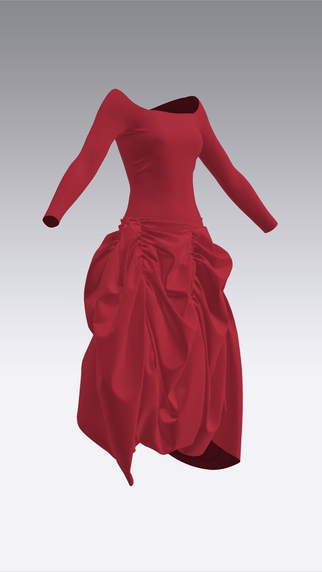 Dress Outfits MD CLO 3D ZPRJ ZPAC project files 3D model_25