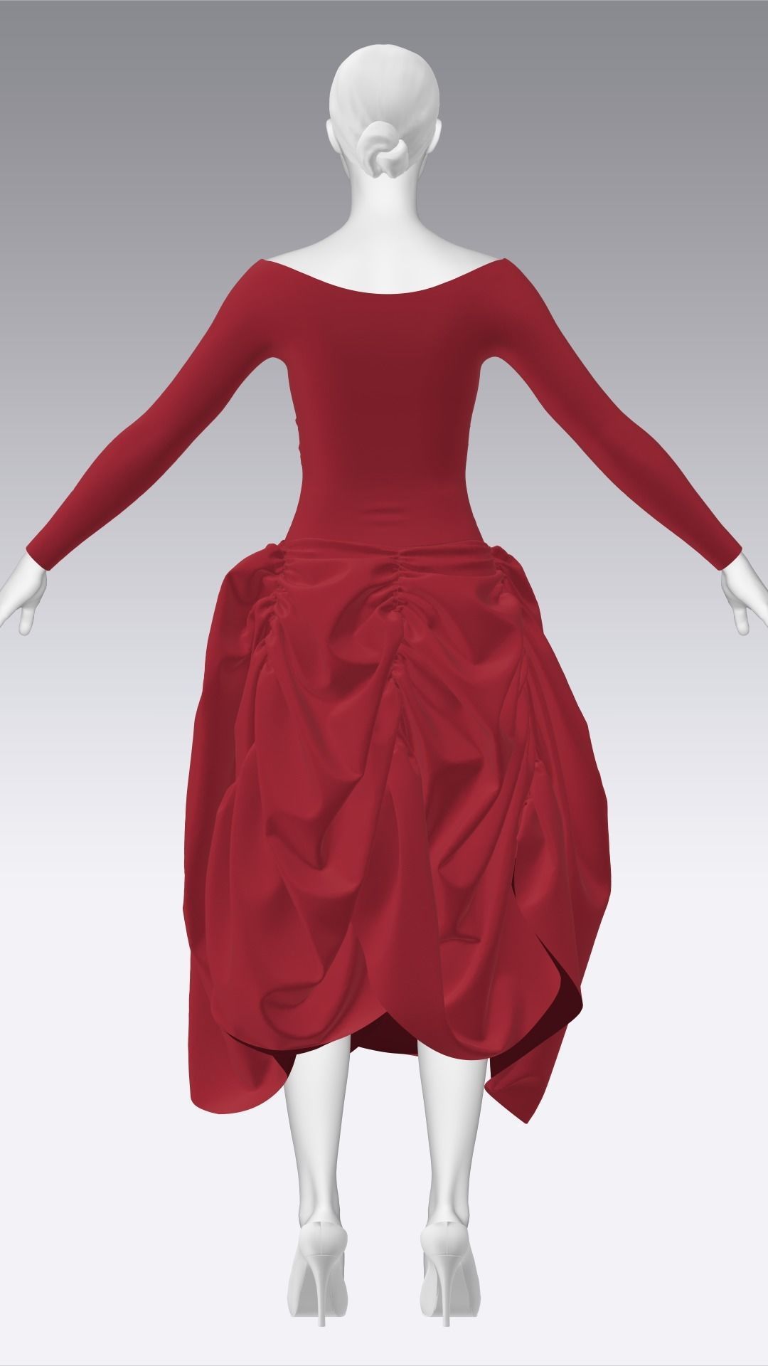 Dress Outfits MD CLO 3D ZPRJ ZPAC project files 3D model_30