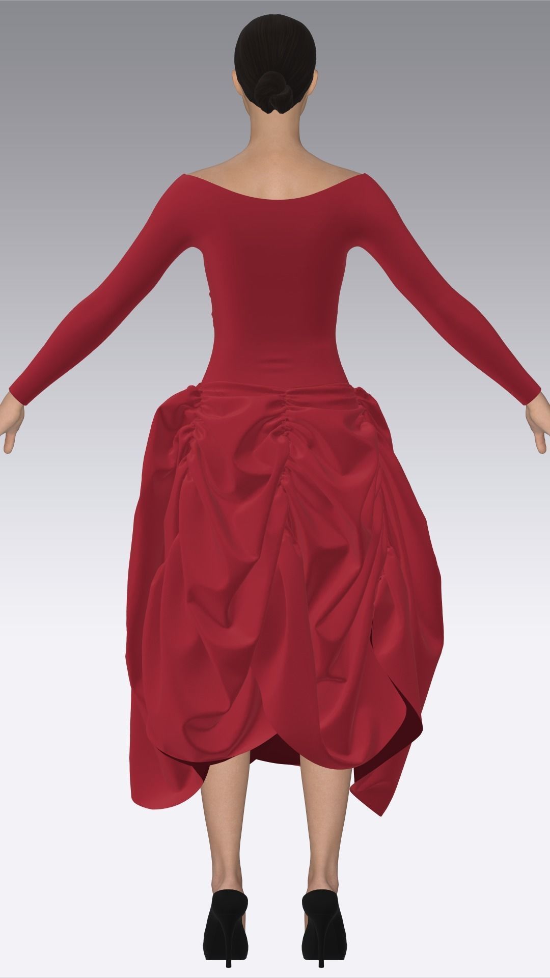 Dress Outfits MD CLO 3D ZPRJ ZPAC project files 3D model_33