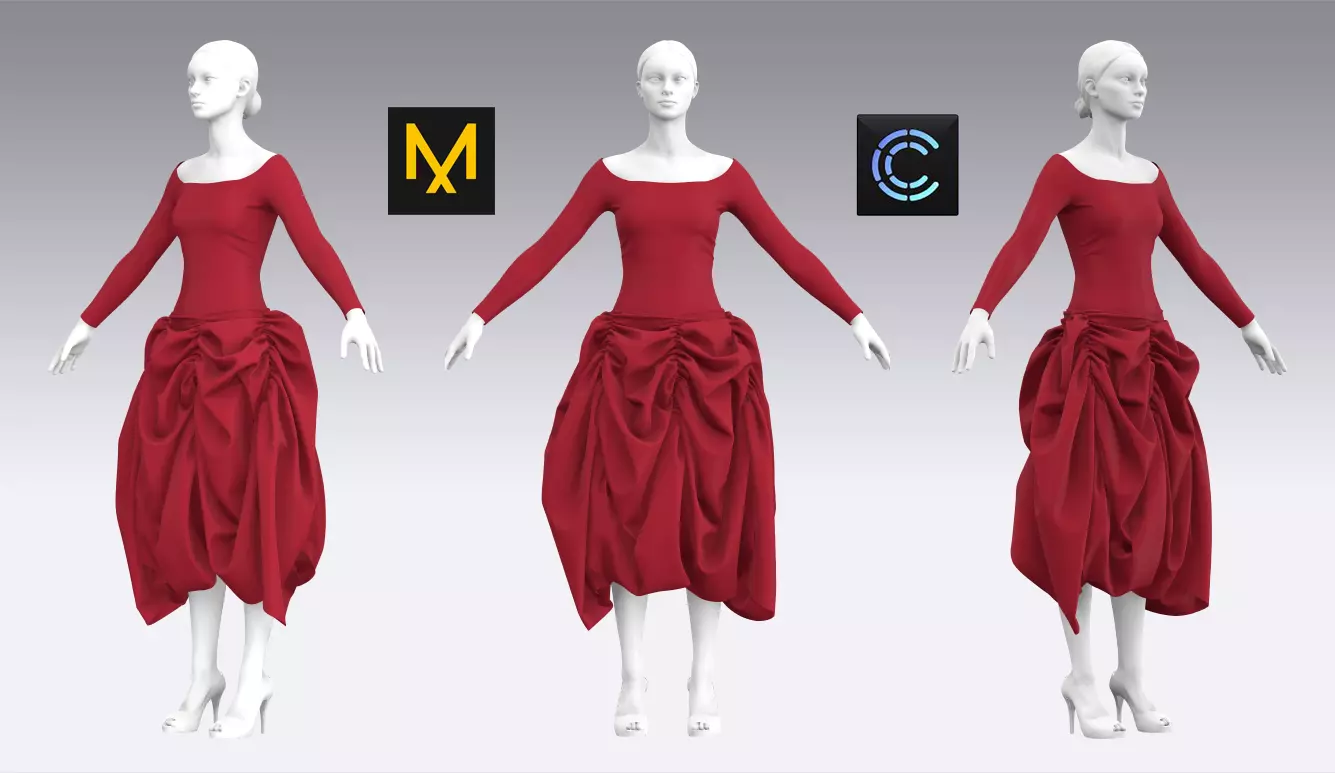 Dress Outfits MD CLO 3D ZPRJ ZPAC project files 3D model_0