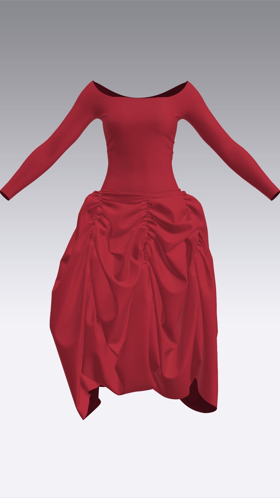 Dress Outfits MD CLO 3D ZPRJ ZPAC project files 3D model_26