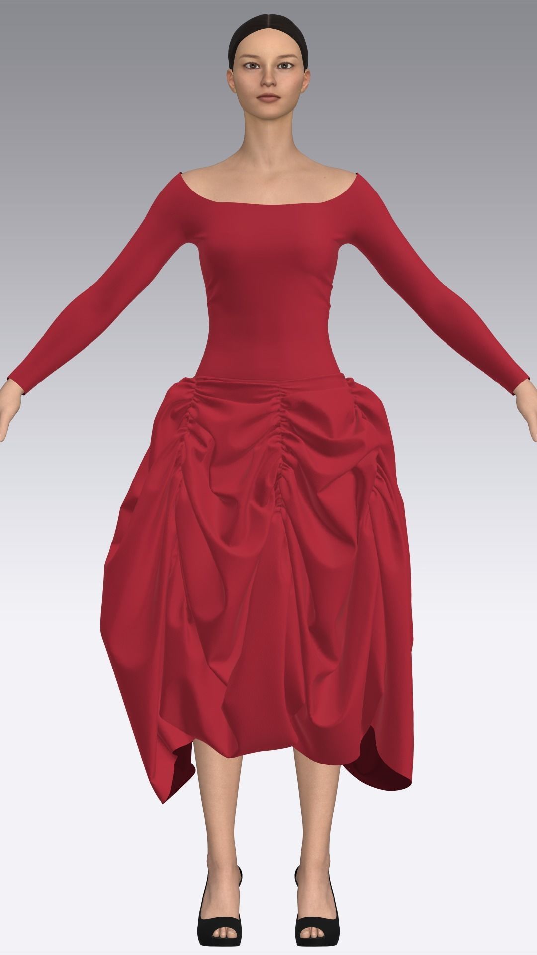 Dress Outfits MD CLO 3D ZPRJ ZPAC project files 3D model_18