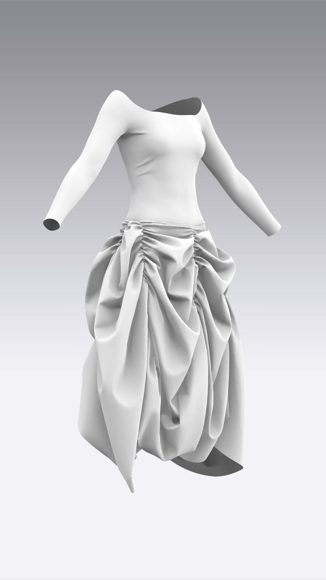 Dress Outfits MD CLO 3D ZPRJ ZPAC project files 3D model_12
