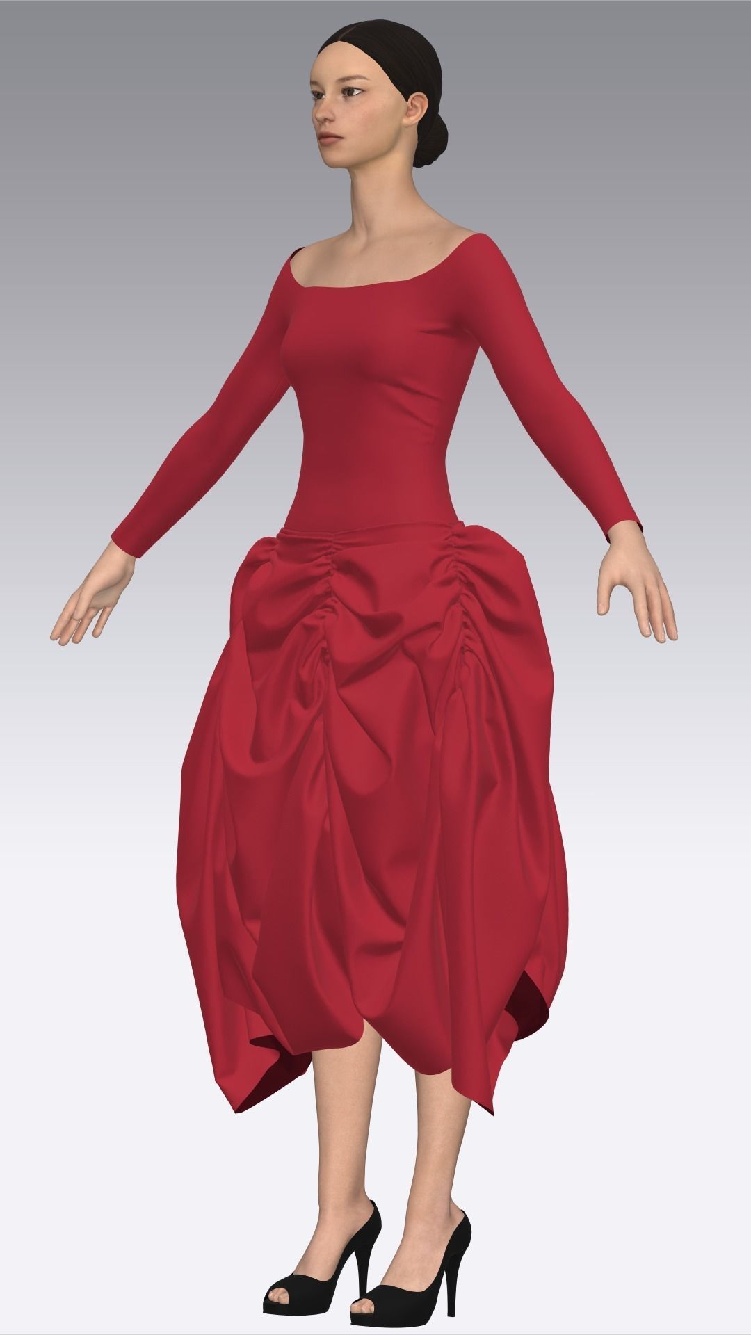 Dress Outfits MD CLO 3D ZPRJ ZPAC project files 3D model_28