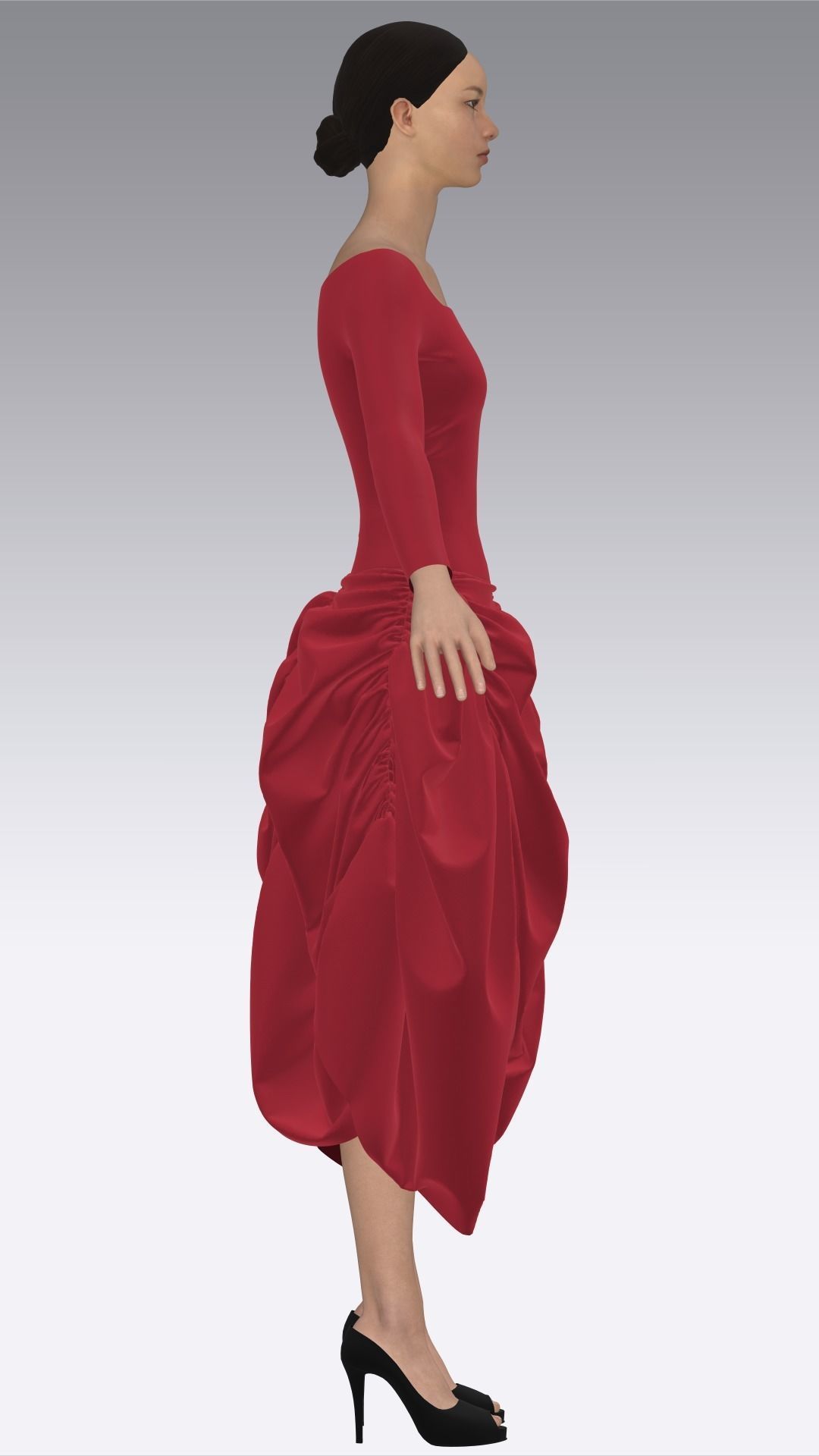 Dress Outfits MD CLO 3D ZPRJ ZPAC project files 3D model_20