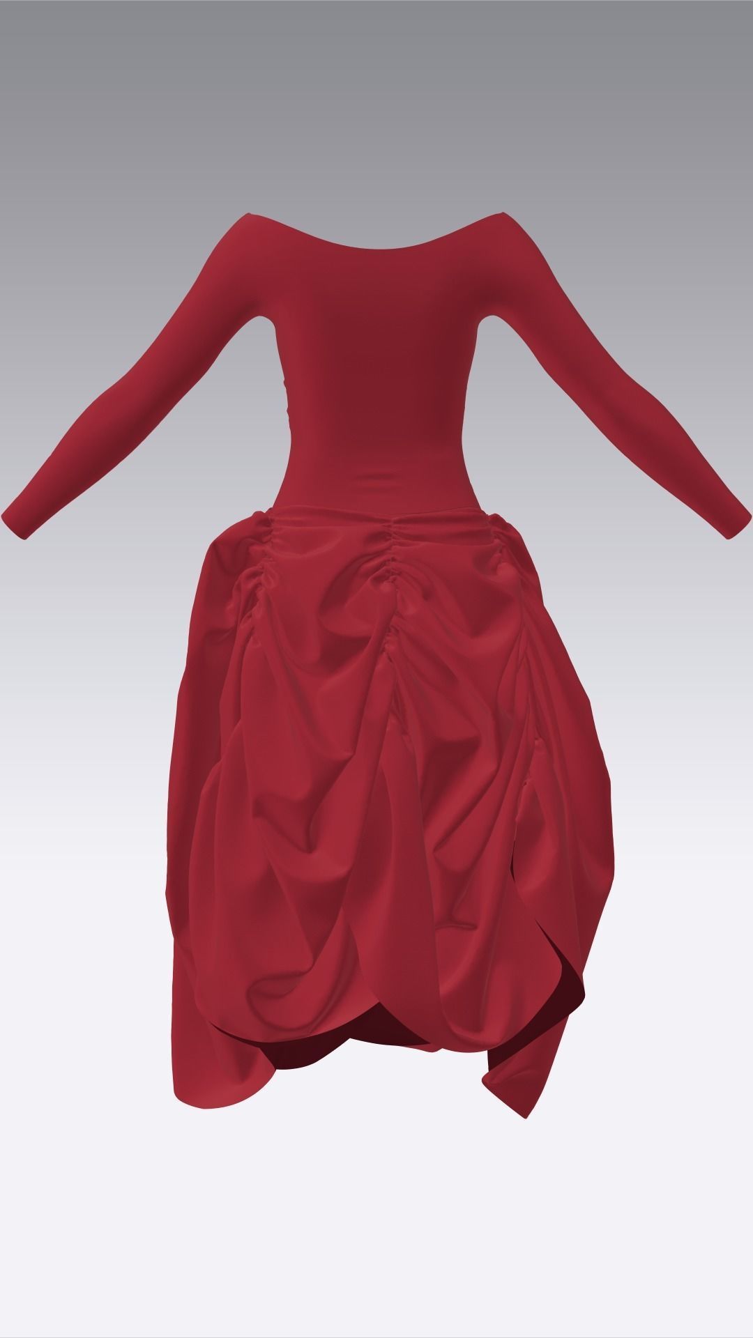 Dress Outfits MD CLO 3D ZPRJ ZPAC project files 3D model_34