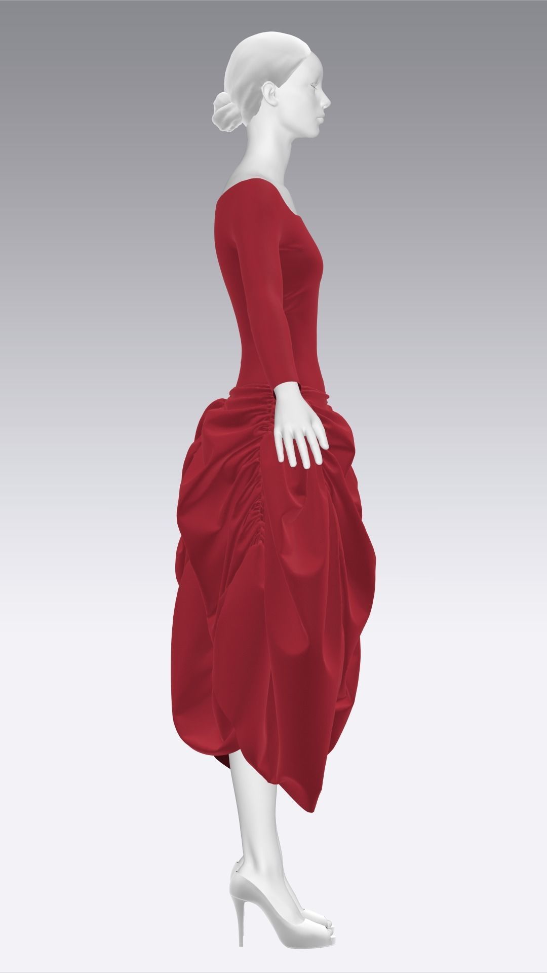 Dress Outfits MD CLO 3D ZPRJ ZPAC project files 3D model_15