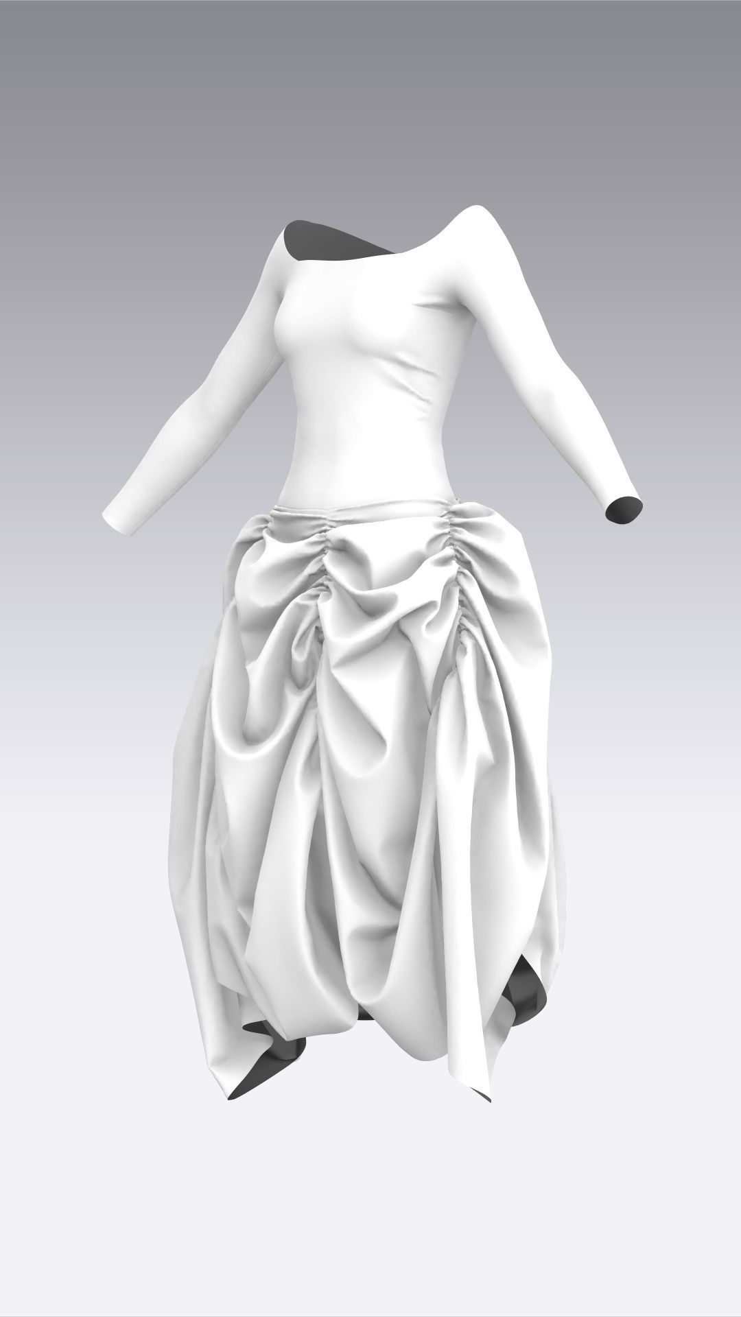 Dress Outfits MD CLO 3D ZPRJ ZPAC project files 3D model_10