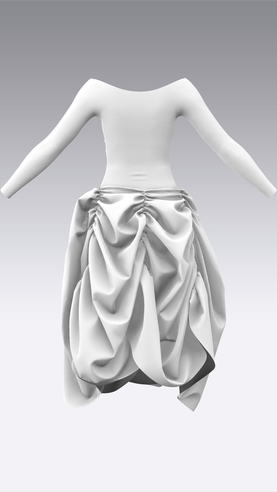 Dress Outfits MD CLO 3D ZPRJ ZPAC project files 3D model_13