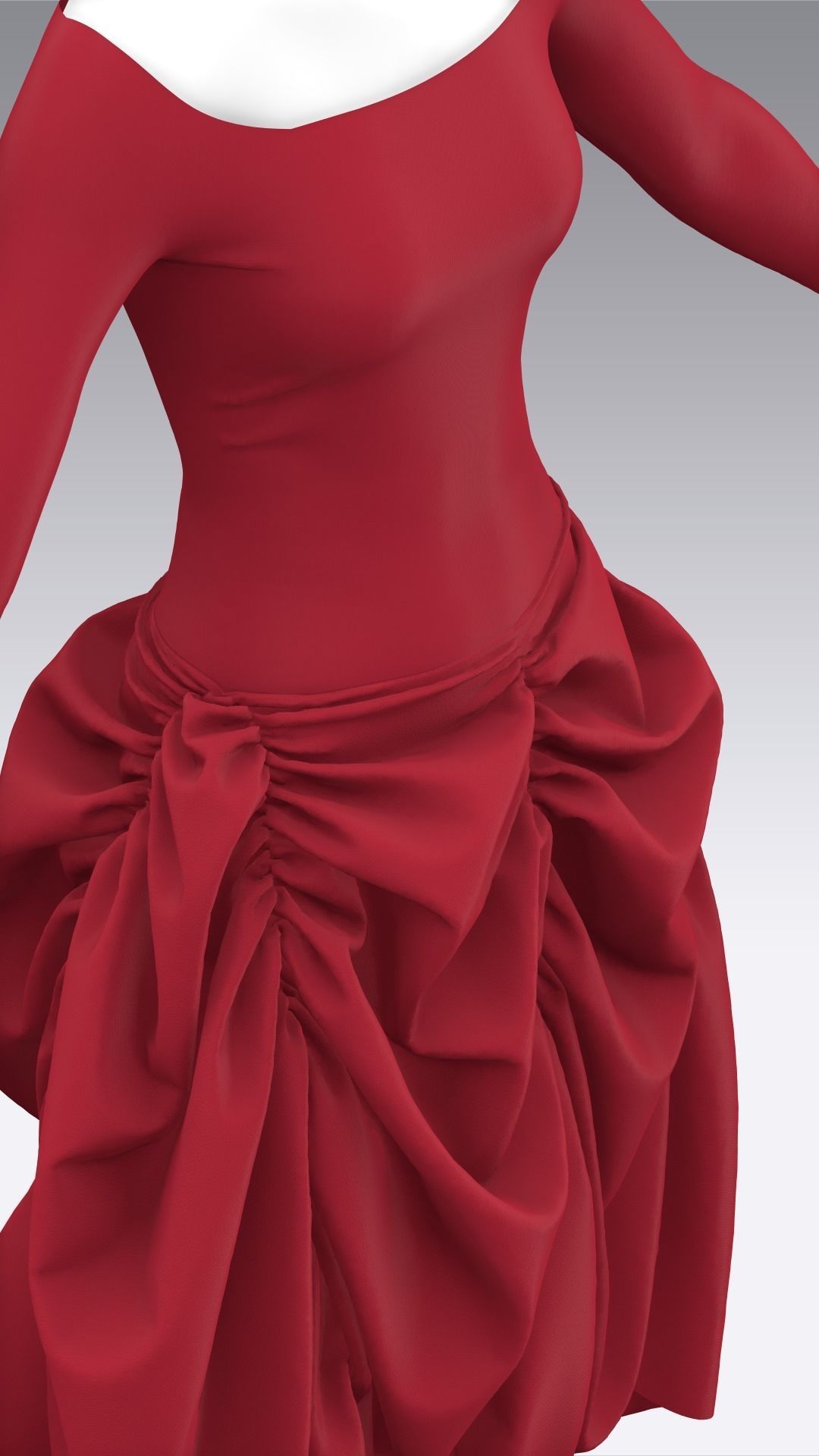 Dress Outfits MD CLO 3D ZPRJ ZPAC project files 3D model_39