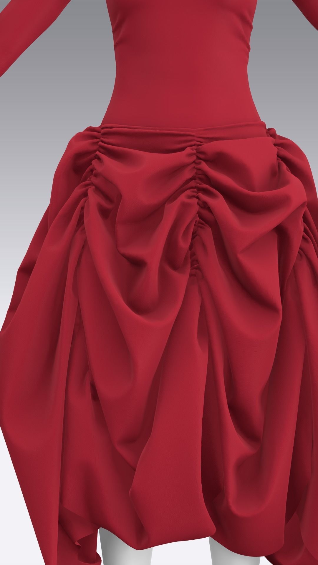 Dress Outfits MD CLO 3D ZPRJ ZPAC project files 3D model_35