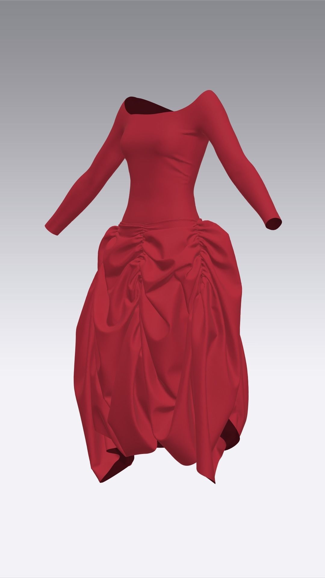 Dress Outfits MD CLO 3D ZPRJ ZPAC project files 3D model_29
