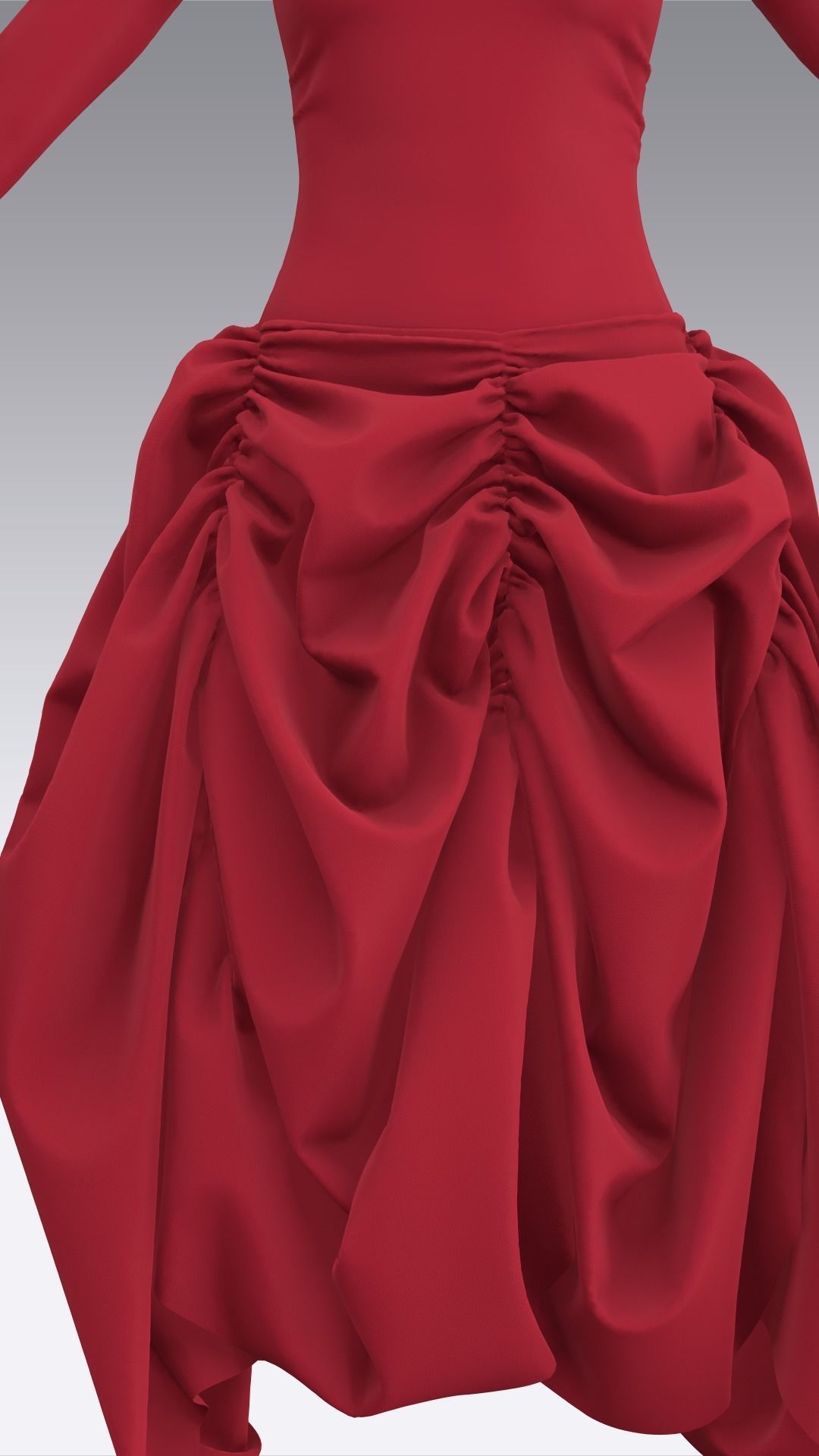 Dress Outfits MD CLO 3D ZPRJ ZPAC project files 3D model_44