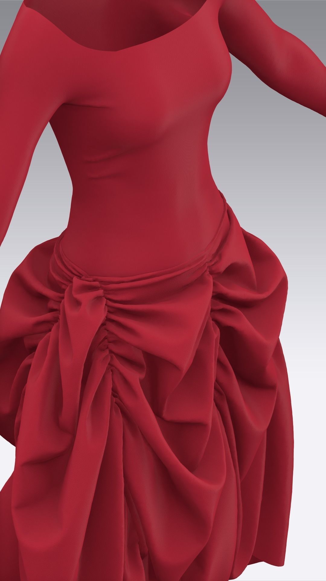 Dress Outfits MD CLO 3D ZPRJ ZPAC project files 3D model_36