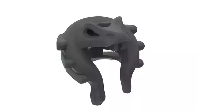 Real Size Lego 3D Scan Snake Head  Low-poly 3D model