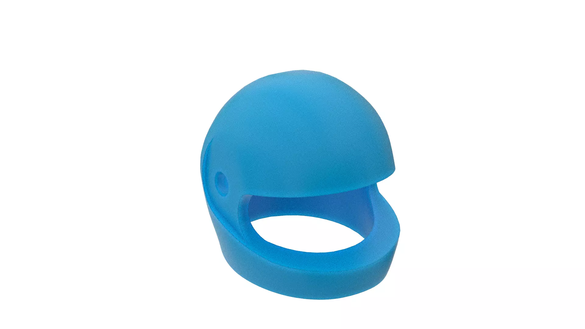 Real size Lego Space Helmet Low-poly 3D model_0