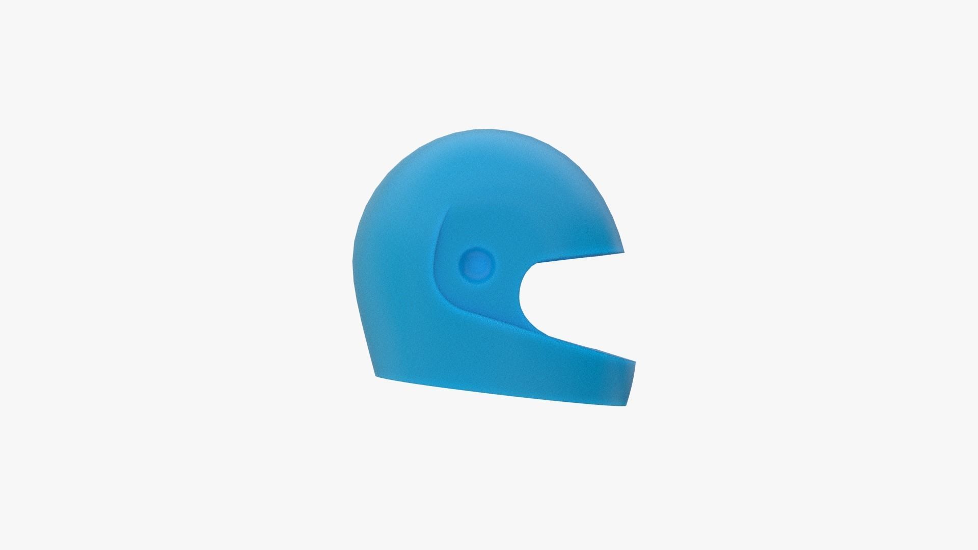 Real size Lego Space Helmet Low-poly 3D model_4