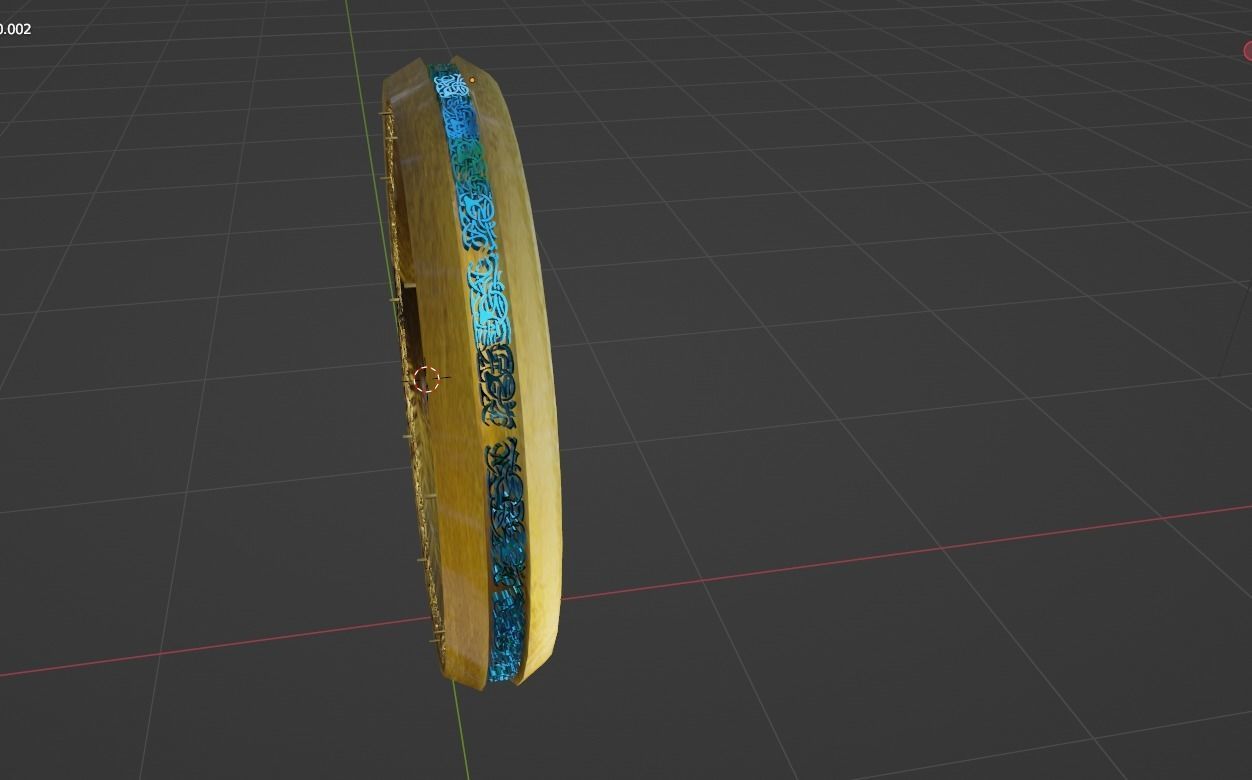 golden ring 3D model_1