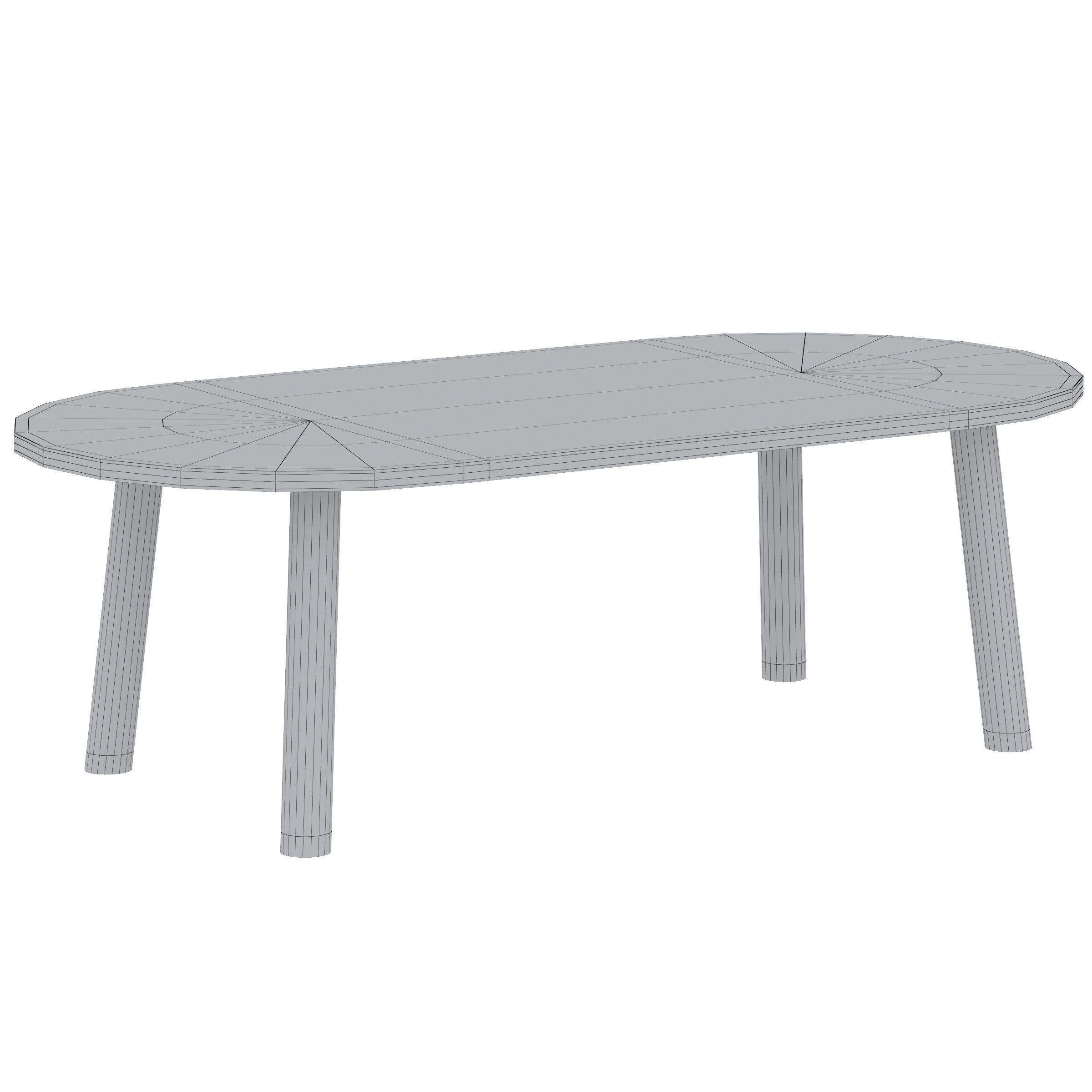 Rue Wood Kids Table 3D model_4